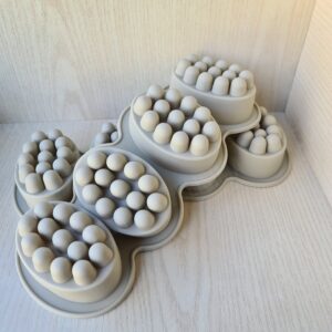 MOLDE DE SILICONA MASAJEADORES x 4