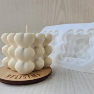 MOLDE DE SILICONA BUBLE CORAZON