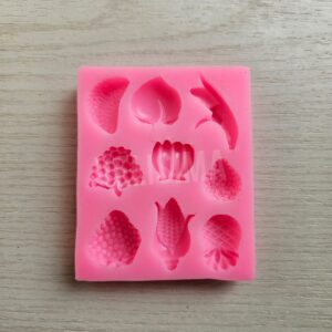 MOLDE DE SILICONA MINI FRUTAS