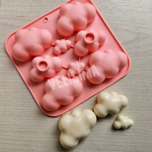 MOLDE DE SILICONA NUBE X 8