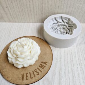 MOLDE DE SILICONA PEONIA CHICA