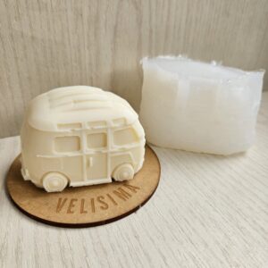 MOLDE DE SILICONA BUS PARA VELA