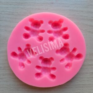 MOLDE DE SILICONA OSO MINI DIAMANTE