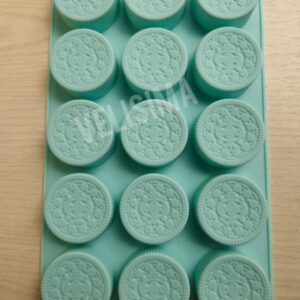 MOLDE DE SILICONA GALLETA OREO X 15