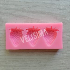 MOLDE DE SILICONA FRUTILLA MINI