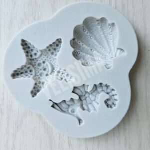 MOLDE DE SILICONA DIJE DE MAR MINI