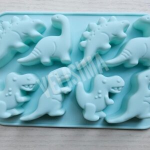 MOLDE DE SILICONA MIX DINOS