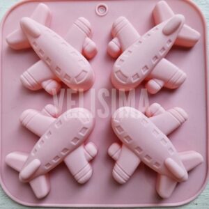 MOLDE DE SILICONA AVION X 4