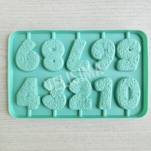 MOLDE DE SILICONA NUMERO PARA VELITAS