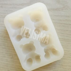 MOLDE DE SILICONA OSITO MINI X 4