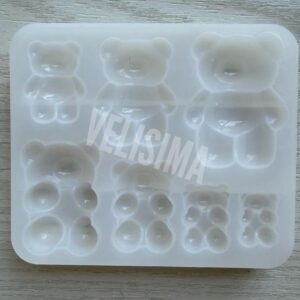 MOLDE DE SILICONA OSITO MINI X 7