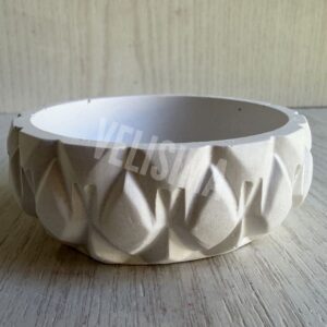 CUENCO DE YESO ROMBO X UNIDAD