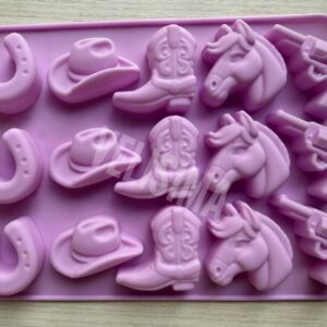 MOLDE DE SILICONA FIGURAS DE VAQUERO