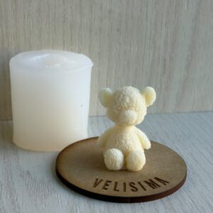 MOLDE DE SILICONA OSO SENTADO MINI