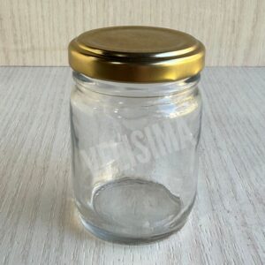 ENVASE DE VIDRIO ANCHOERO C/ TAPA DORADA