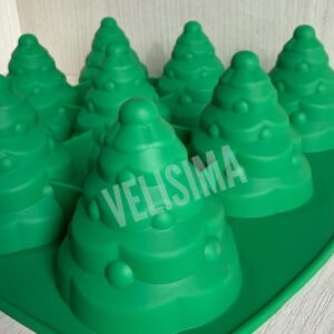 MOLDE DE SILICONA PINO X 9 UNIDADES