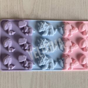 MOLDE DE SILICONA BOMBON DINOS