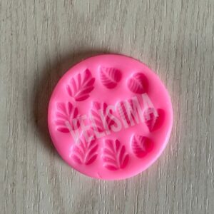 MOLDE DE SILICONA HOJAS MIX SURTIDAS MINI n°1