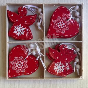 COLGANTES NAVIDEÑOS CAJA X 12 UNIDADES N1